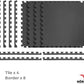 Norsk Multi-Purpose Reversible Floor Mats - EVA Interlocking Foam Tiles (Gray/Black 12 Tiles - 48 sq. Ft. 1/2" Thick)
