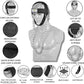 Neck Harness with Heavy-Duty Chain - Adjustable Head and Chin Straps for Neck Strength and Pain Relief