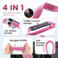 IOKHEIRA 6Ft /4Ft Dog Leash Rope for Large Dogs, Heavy Duty with Comfortable Padded Handle and Highly Reflective Threads,4-in-1 Multifunctional Dog Leashes with Car Seat Belt for Training (Pink)