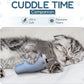 Kitty Cup Tumbler Cat Toy – Funny Cat Birthday Gifts with Catnip & Crinkle Paper, Cute Girl Kitten Toys (Chambray Blue)