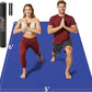 Extra Large Yoga Mat - 72"x35", 72"x48", 78"x57" - Wide TPE Exercise Mat for Home, Stretching, Couples & Family Workouts - 6-12mm Thick, Non-Slip & Waterproof - with Carry Bag and Straps