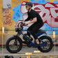 Qlife Electric Bike for Adults-1500W Peak Motor 20" Fat Tires 28MPH(Unlock to 35MPH) EBike Moped, 624-1248Wh Removable Battery Bicycle, with Dual Suspension & Brakes Motorcycle, 7-Speed,Spark