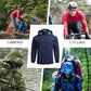 COOFANDY Men's Packable Rain Jacket Lightweight Waterproof Raincoat with Hood Travel Hiking Golf Windbreaker