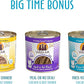 Weruva Wet Cat Food, Big Time Bonus Round Pate Variety Pack, 10oz Can, Pack of 12