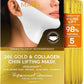 MAREE Collagen Facial Mask with Hyaluronic Acid - Hydrating Face Masks Skincare - Mascarillas Faciales For Women Skin Care - Gold, 5 Count
