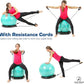 ProBody Pilates Yoga Ball Chair, Exercise Ball Chair with Base or Stand for Home Office Desk Sitting or Workout, 65cm Antiburst Balance & Stability Ball Seat, Large Gym Ball for Back, Abs