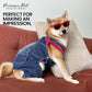 Parisian Pet Denim Overall - Blue Dog Jeans Outfit - Breathable Puppy Jumpsuit Costumes - Machine Washable Overall for Dogs - Dog Clothes for Medium Sized Dogs - M