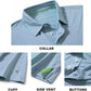 Mens Golf Shirt Moisture Wicking Dry Fit Performance Sport Short Sleeve Striped Golf Polo Shirts for Men
