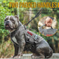 OneTigris Tactical Dog Harness for Small Dogs, No Pull Small Dog Vest Harness with Handles Breathable Military Dogs Molle Vests, Harness for Walking Hiking Training (Grey, XS)