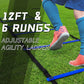 Kids Soccer Goal for Backyard, 6x4 9x5 FT Portable Soccer Nets Pop Up with Ball, Agility Ladder, Cones, Target & Carry Bag for Toddler Youth Outdoor Indoor Training Practice Sports Games Play
