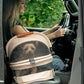 Pet Gear No-Zip View 360 Ultra Lite Pet Safety Carrier & Car Seat for Small Dogs & Cats Push Button Entry, 15", Sand,View 360 Ultra Light 15-inch,Sand