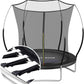 SkyBound 14 FT 12 FT 10FT 8FT 6FT Springless Trampoline for Kids and Adults - Recreational Trampolines with AntiRust Coating - Bungee Cords Outdoor Trampoline for Kids - No-Gap Design Zipper System
