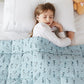 L'AGRATY Weighted Blanket - 40"x60" 7lbs Cooling Breathable Microfiber Material with Glass Beads Small Blanket for All-Season Summer Fall Winter Soft Thick