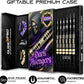 IgnatGames Premium Steel Tip Darts – 3/6/12 Pack Brass Barrels with Aluminum Shafts, 16 GlideXPro Flight Set, Tool Kit & Giftable Case