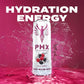 PHX Hydration Energy Drink - 700mg Electrolytes, 200mg Natural Green Tea Caffeine, 100% Daily Value 8 Essential Vitamins - 12 oz Cans (12 Pack) (12 Pack, Wild Berry)