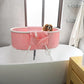 Little Dipper Dog Bath Tub and Wash Station for Bathing Shower and Grooming, Elevated Foldable and Portable, Indoor and Outdoor, for Small and Medium Size Dogs, Cats and Other Pet (Pink)