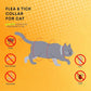 Flea and Tick Prevention Collars for Cats: Effective Pet Flea & Tick Treatment for Cats - Waterproof Adjustable Flea Tick Collars for Large & Small Cat, Outdoor Fleas Ticks Control for Kittens 4 Pack