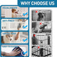 Citylife Dog Playpen with Door Clear Pet Playpen for Indoor Outdoor Easy to Install and Remove Puppy Playpen for Dogs, Cats, Bunnies, Pigs, 10 Panels