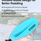 Adjustable Kayak Paddle with Carbon Shaft and PP Blade Available in 220-230/220-240/230-250cm Floating Lightweight Kayak Oars with Original Pattern