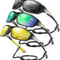 3 Pack Polarized Sports Sunglasses for Men, Mens Sunglasses Wrap Around UV400 Protection for Cycling Fishing Driving
