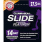 ARM & HAMMER Clump & Seal Slide Platinum Multi-Cat Clumping Litter, Easy Clean, Superior Odor Control, 27.5 Lbs