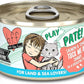 Weruva B.F.F. Play - Best Feline Friend Paté Lovers, Aw Yeah!, Salmon & Tuna Tuck Me in with Salmon & Tuna, 2.8oz Can (Pack of 12)