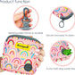 Dog Treat Pouch for Pet Walking and Training with Clicker Poop Bags Small Fanny Zipper Pack Holder for Puppy Snack Dispenser Kit for Leash and Outdoor Use (Rainbow)