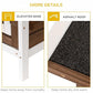 PawHut 54" 2-Story Large Rabbit Hutch Bunny Cage Wooden Pet House Small Animal Habitat with Lockable Doors, No Leak Tray and Waterproof Roof for Rabbits, Chickens, Ducks, Outdoor/Indoor Brown