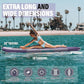 AKSPORT Inflatable Stand Up Paddle Board, SUP Board with All Accessories, Wide Stable Design, Non-Slip Deck, Inflatable Paddle Boards for Youth & Adult