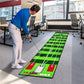 SAPLIZE Golf Putting Mat/Putting Green Mat - Adjustable Slope, Trajectory Tracking & Pong Game Modes | Indoor & Outdoor Use
