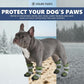 Spark Paws Dog Shoes, Waterproof Dog Boots for Medium to Large Dogs, Non Slip, Breathable Dog Booties and Paw Protectors - 4PCS Doggie Hiking Boots with Reflective Straps - Green, Size 1