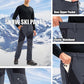 MAGCOMSEN Men's Snow Ski Pants Fleece Lined Water Resistant Winter Pants with 4 Zip Pockets for Snowboard Hiking Outdoor