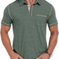 Sailwind Men's Short Sleeve Polo Shirts Casual Summer Classic Collared Golf Shirt with Pocket