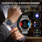 Smart Watch for Men Bluetooth Answer/Make Call, 1.43" AMOLED Display Luxury Smartwatch, Fitness Tracker with 100+ Sport Modes, Heart Rate/Sleep Monitor for iOS Android, 2 Watch Bands (Black)
