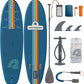 Retrospec Weekender Inflatable Stand Up Paddle Board Includes Paddle, Pump, and Accessories 10’6” Lightweight iSUP, Puncture Resistant Inflatable Paddle Board for Adults