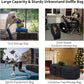 52 Inch Large Duffle Bag for Travel Camping Sport Equipment Storage Bag with 2-way Lockable Zippers (Black)