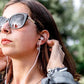 LUDOS Clamor Wired Earbuds in-Ear Headphones, 5 Years Warranty, Earphones with Microphone, Noise Isolating Ear Buds, Memory Foam for iPhone, Samsung, School Students, Kids, Women, Small Ears - Pink