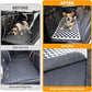 Non-Slip Pet Bed Mat for Back Seat Extender, Hair Resistant Dog Blanket for Hard Bottom Dog Car Seat Cover, Anti Slip Pet Linner Backseat Cover Black Plaid