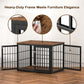 42 Inch Heavy Duty Dog Crate Furniture for Large and Medium Dogs, Decorative Pet House End Table, Wooden Cage Kennel Furniture Indoor, Rustic Brown