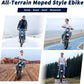Electric Bike for Adults, Fat Tire EBike, 36V 10.4Ah Removable Battery, 500W Upgrade Motor, 20MPH Commuter Bike, V8 Mini Electric Bicycle for Mountains, Snow, Sand, Road