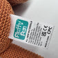 100% Organic Cotton Baby Toys Orange Fox Stuffed Animals for Newborn 7.1"