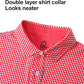 DEOLAX Mens Polo Shirts Fashion Print Mens Golf Shirt Dry Fit Mens Golf Polo Short Sleeve Quick Dry Funny Golf Shirt for Men