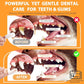 Pet Dental Finger Wipes for Dogs and Cats, Dog Teeth Cleaning Wipes, Dog Dental Care Wipes, Reduce Plaque & Tartar Buildup, Freshen Breath, Cleaner Mouth, Coconut Scent, 50Pcs