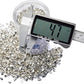 TWINKLING High Luster Fire Glass Gravel Stone Glitter,Broken Glass,Fire Gems Chips,Crushed Glass for Fire Pit Crafts Resin Art Aquarium Garden Decoration,3-6mm,1-Pound Jar (Silver)