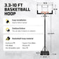Aimking Basketball Hoop Outdoor 3.3-10FT 5s-Rapid-Adjustable, 40/44 inch Shatterproof Backboard & Enlarged Base, Portable Basketball Hoop & Goal for Kids/Adults/Families in Poolside/Backyard/Indoor
