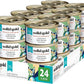 Solid Gold Wet Cat Food Shreds in Gravy - Healthy Canned Cat Food Made w/Real Chicken & Duck Shreds, Vitamins & Minerals - Grain Free & Gluten Free Canned Meals for Cats & Kittens - 24ct/3oz Can
