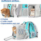 Lollimeow Cat Carrier Backpack, Bubble Dual Expandable Backpack Carrier, Pets and Small Dogs,Airline-Approved, Designed for Travel, Hiking, Walking & Outdoor Use (Dual Expandable-Green)