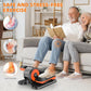 ANCHEER Under Desk Elliptical Machine, Ellipse Leg Exerciser for Seniors with 12 Adjustable Speeds, Quiet & Portable Electric Seated Pedal Exerciser with Remote Control