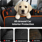 Back Seat Cover for Dogs,Upgraded PU Leather Dog Car Cover for Back Seat with Hard Bottom Holds 400lbs,Waterproof Seat Protector Dog Hammock for Car, Universal Fits SUV Small Truck