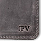 PEGAI Personalized Leather, Passport Holder For Travel | Handmade Passport Wallet Cover Case | Travel Document Holder, Passport Cover for Men, Women, and Family | Pike (Rock Grey)